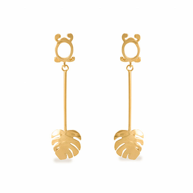 Lotus Collection Long Earrings