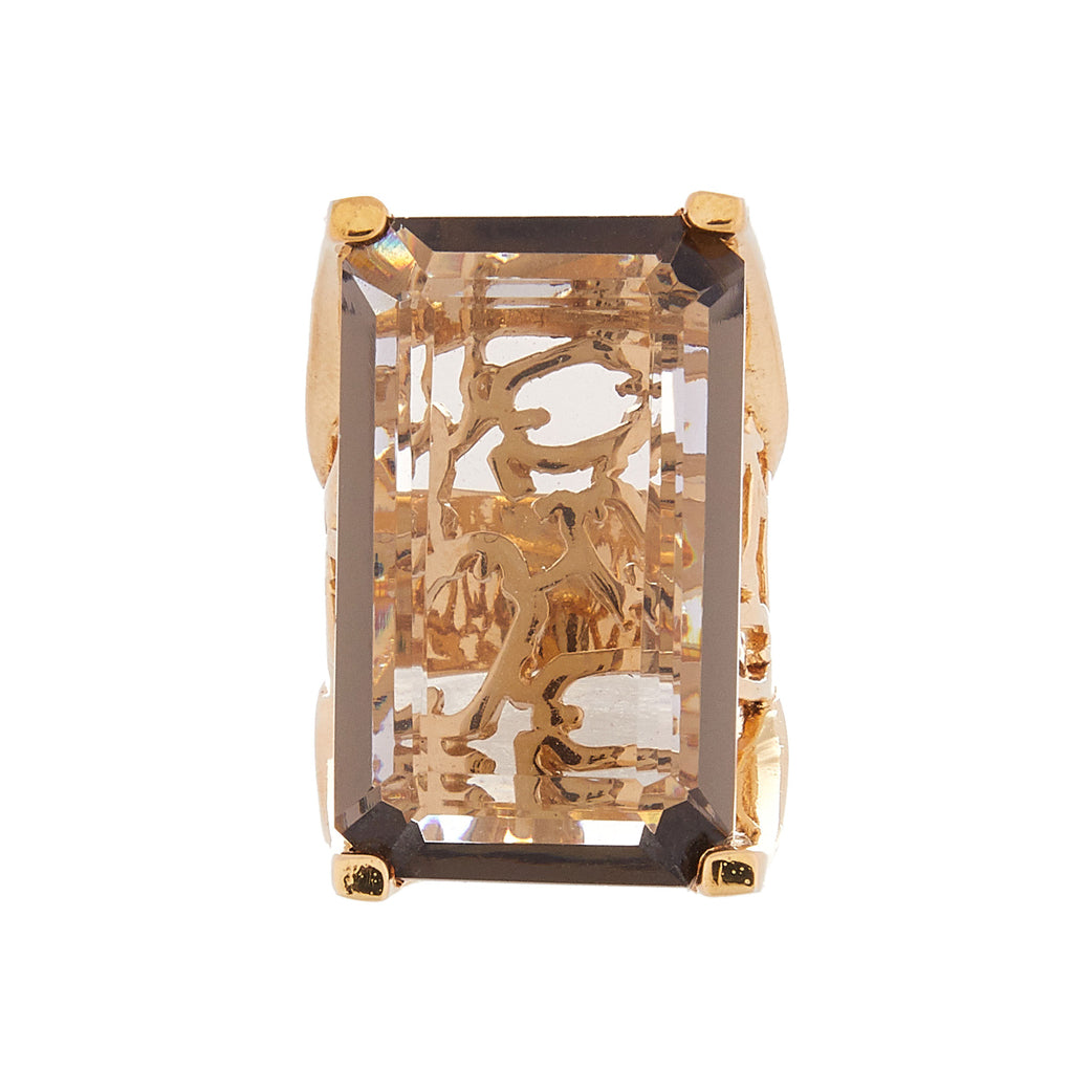 Anillo Guerrero ámbar